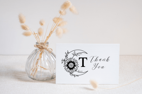 Moon Sunflower Font PNG with transparent background - Preview 6