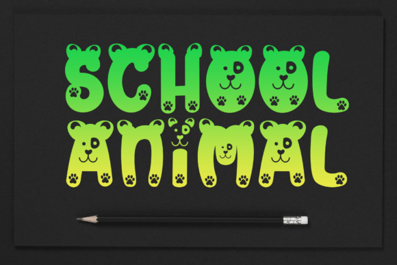 Pows Dog Font PNG with transparent background - Preview 3