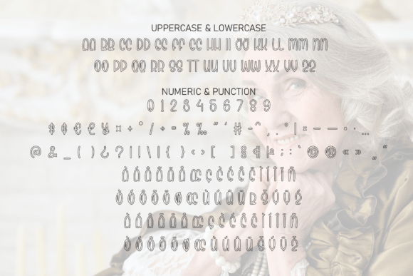 Queen Grandma Font PNG with transparent background - Preview 6