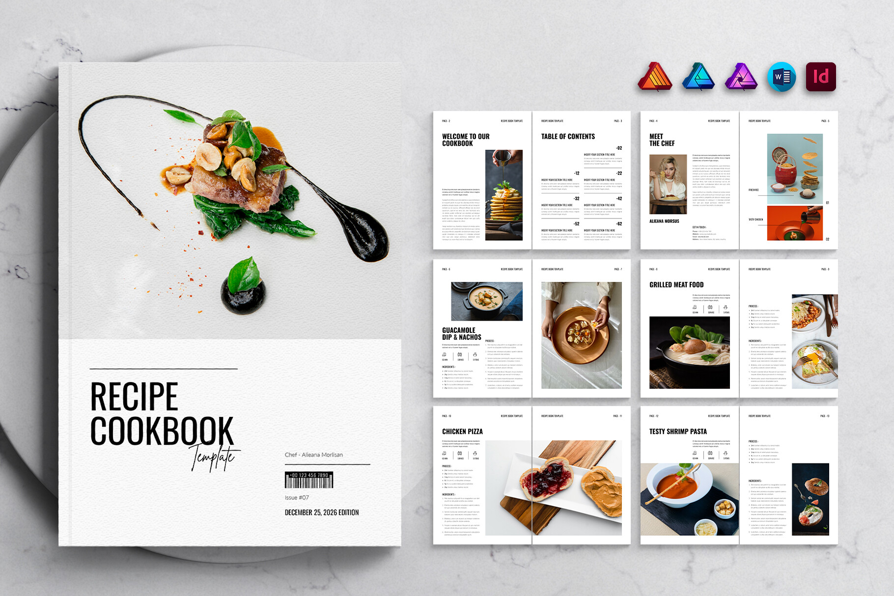 Recipe Cookbook Template