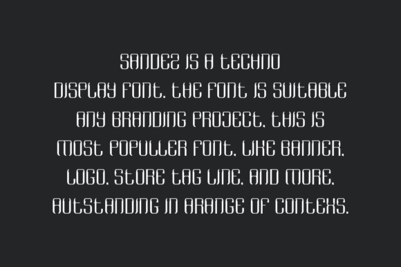 Sandez Font PNG with transparent background - Preview 3