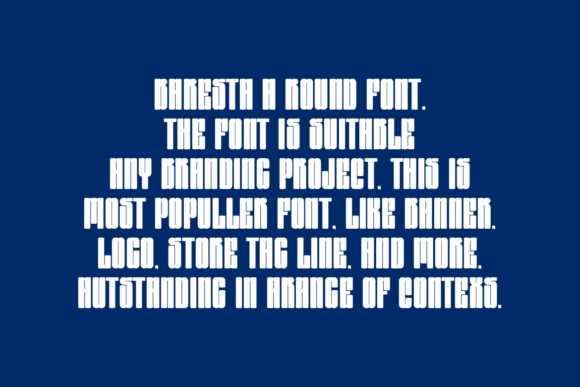 Baresta Font - Preview 4