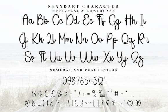 Beach Side Font PNG with transparent background - Preview 4
