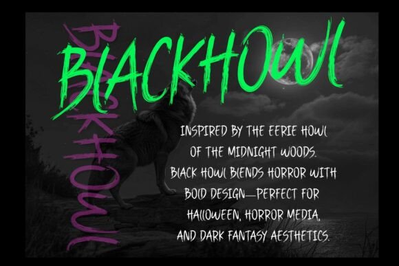 Black Howl Font - Preview 1