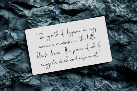 Black Scarlett Font - Preview 1