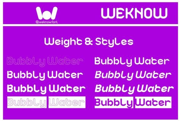 Bubbly Water Font - Preview 6