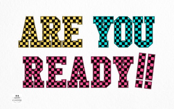 Checkered Back to School Bundle Font - Preview 2