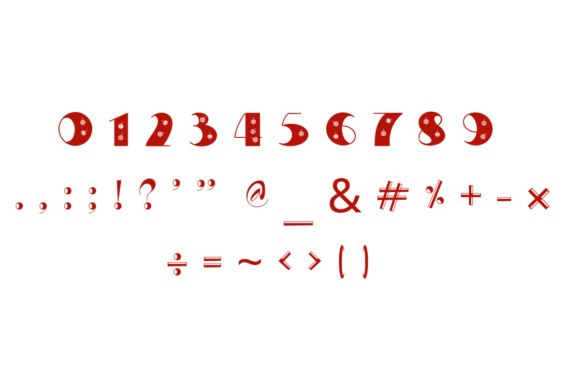 Christmas Ball Font font preview - 3