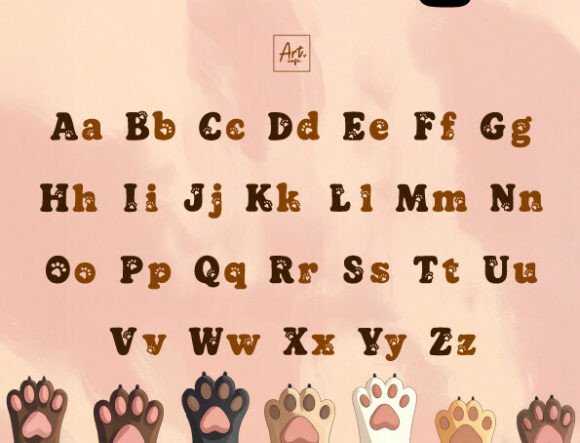 Dog Cat Font - Preview 1