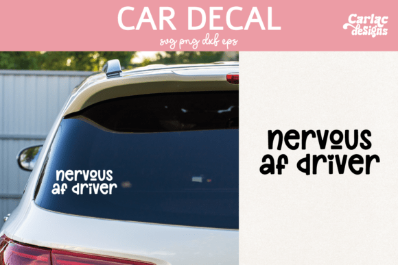 Funny Car Decal Bumper Sticker Illustration Artisanat Par Carla C Designs