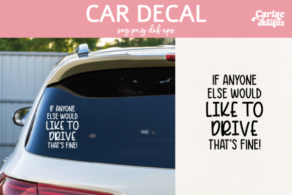 Funny Car Decal Bumper Sticker Illustration Artisanat Par Carla C Designs