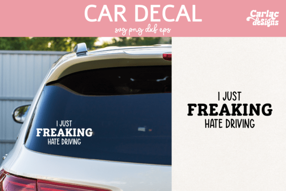Funny Car Decal Bumper Sticker Illustration Artisanat Par Carla C Designs