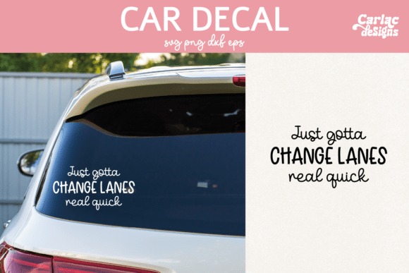 Funny Car Decal Bumper Sticker Grafika Rękodzieła Przez Carla C Designs