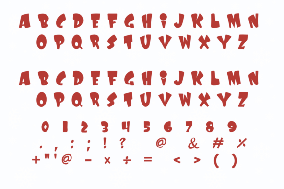 Funny Christmas Font - Preview 1