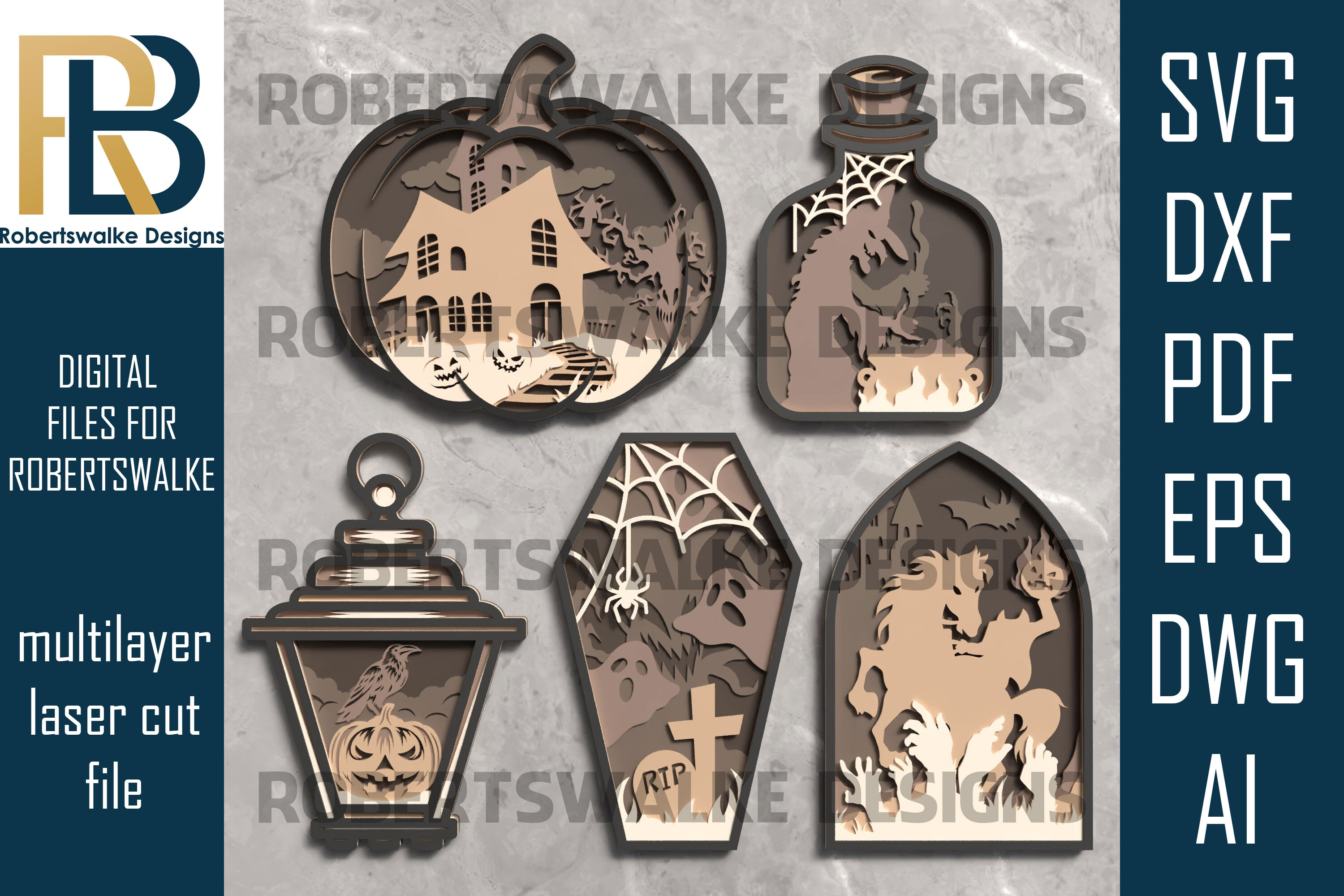 Halloween Laser Cut SVG Bundle · Creative Fabrica