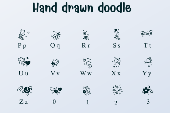 Hand Drawn Doodle Font - Preview 1