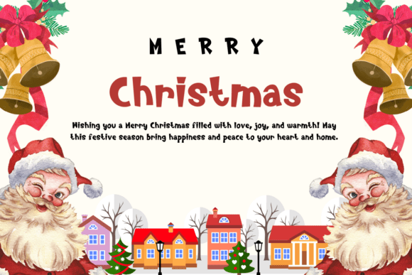 Jolly Christmas Font PNG with transparent background - Preview 2