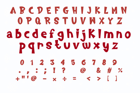 Jolly Christmas Font PNG with transparent background - Preview 1