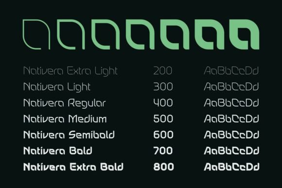 Nativera Font PNG with transparent background - Preview 2