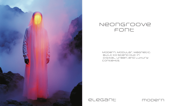 Neongroove Font PNG with transparent background - Preview 1