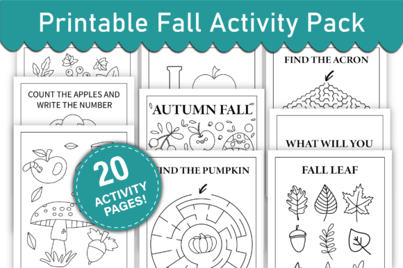 Printable Fall Activity Pack cover