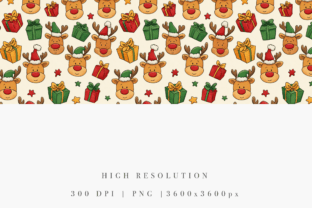 Reindeer Pattern Computer Seamless Christmas Reindeer Pattern Graphic by patipaintsco · Creative ...