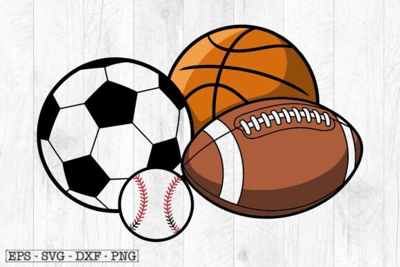 Sports Ball Svg, Baseball, Football Svg
