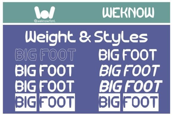 Big Foot Font - Preview 5