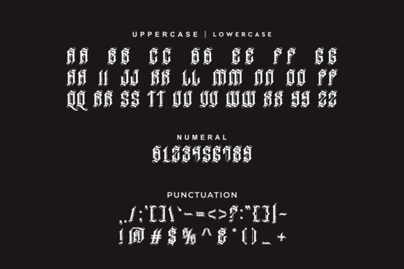 Black Gemlose Font - Preview 4