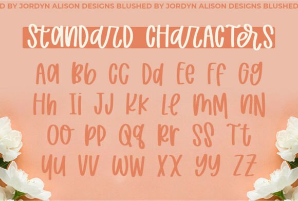 Blushed Font - Preview 1