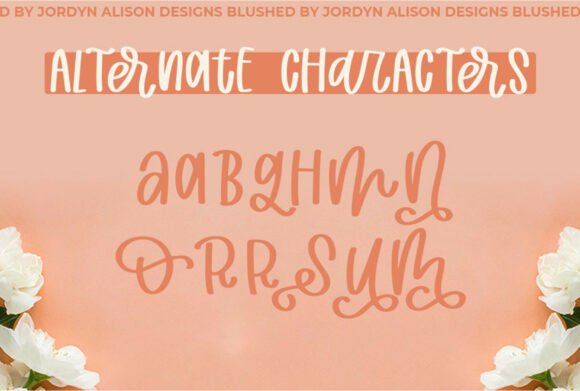 Blushed Font - Preview 2
