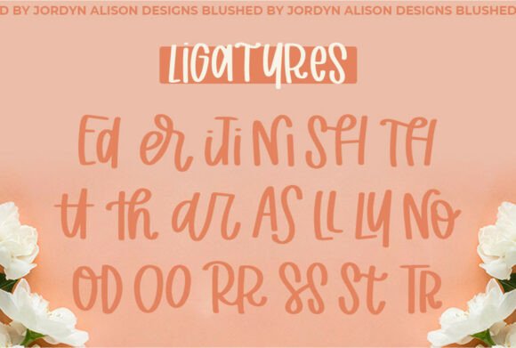Blushed Font - Preview 3