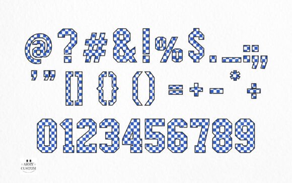 Checkered Army Bundle Font - Preview 3
