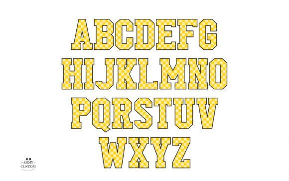 Checkered Back to School Font - Preview 3