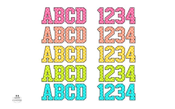 Checkered Back to School Font - Preview 4