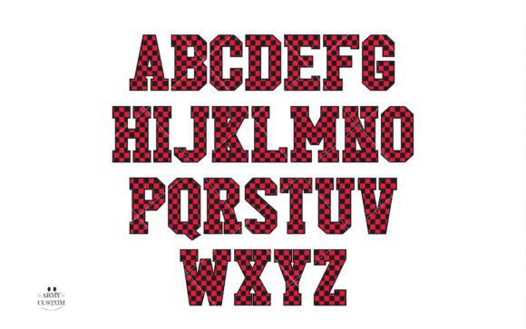 Checkered Font - Preview 2