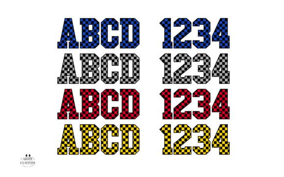 Checkered Font - Preview 4