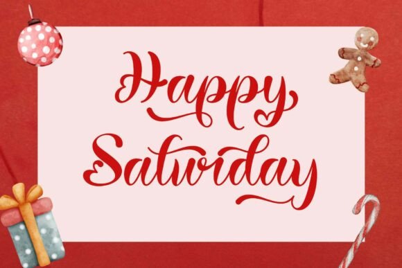 Christmas Balethy Font PNG with transparent background - Preview 1