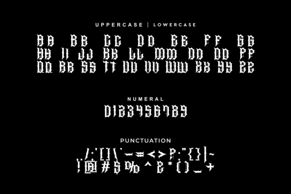 Glomos Bigmesh Font - Preview 4