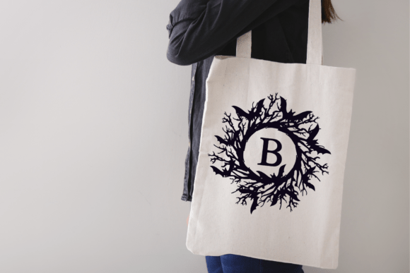 Halloween Bat Monogram Font - Preview 5
