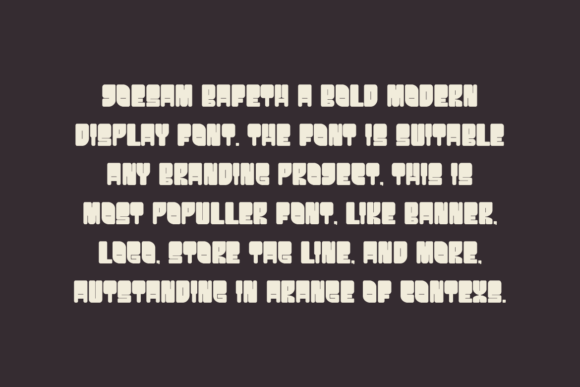 Joesam Bafeth Font PNG with transparent background - Preview 1