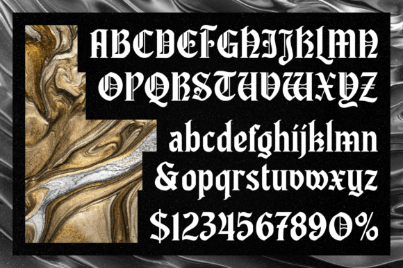 Letinegra Font PNG with transparent background - Preview 3