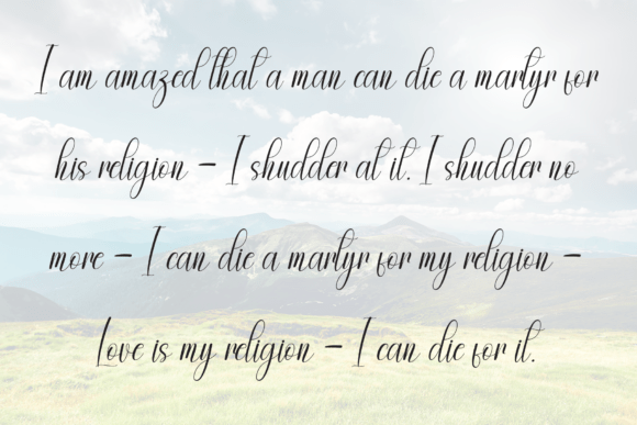 Lovely Adventure Font PNG with transparent background - Preview 5