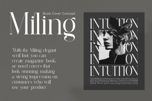 Miling Font PNG with transparent background - Preview 3
