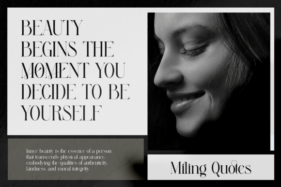 Miling Font PNG with transparent background - Preview 6