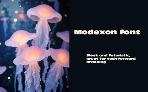 Modexon Font font preview - 1