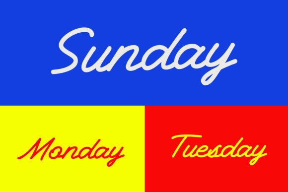 Moutre Font PNG with transparent background - Preview 3