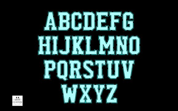 Neon Varsity Font font preview - 2