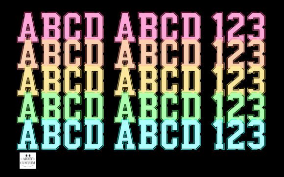 Neon Varsity Font font preview - 3