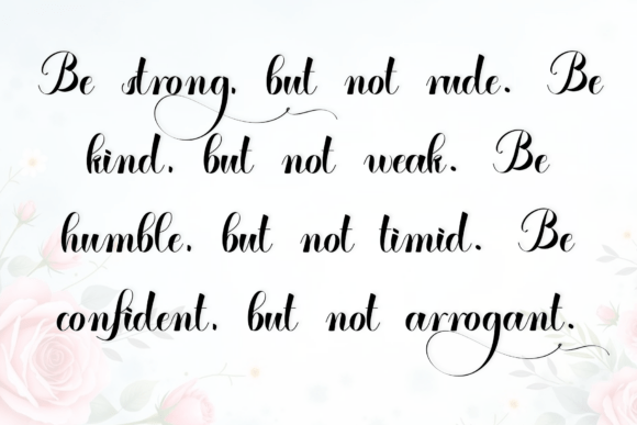 Perfect Calligraphy Font PNG with transparent background - Preview 3